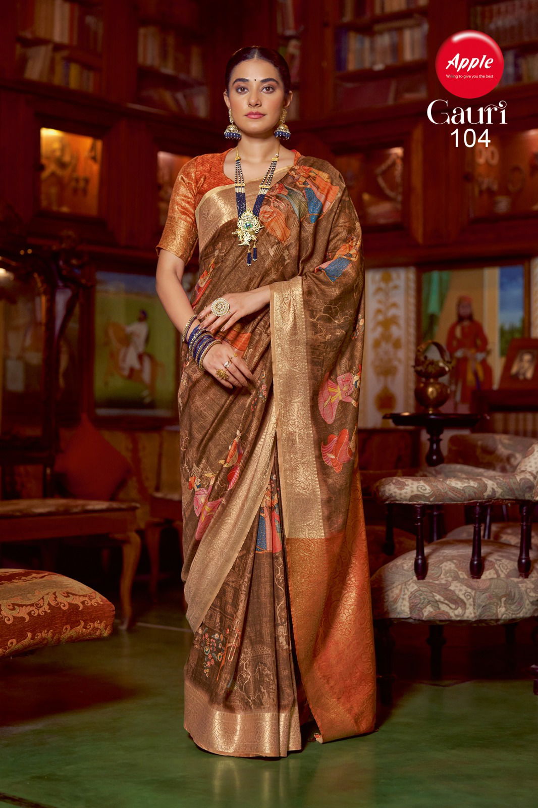 Gauri Vol 1 By Apple Smooth Silk Wedding Wear Sarees Suppliers In India